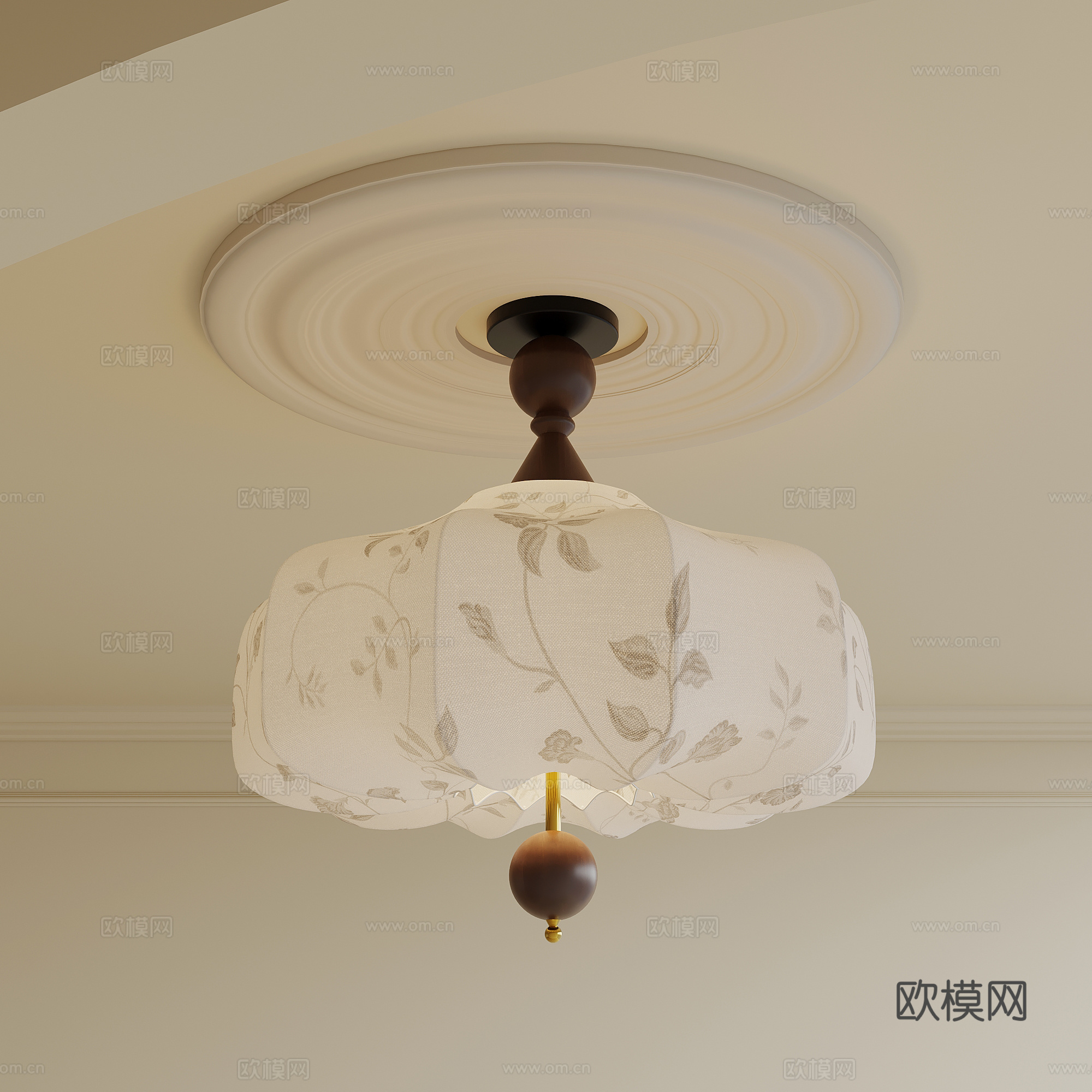 法式中古风吊灯 艺术吊灯su模型