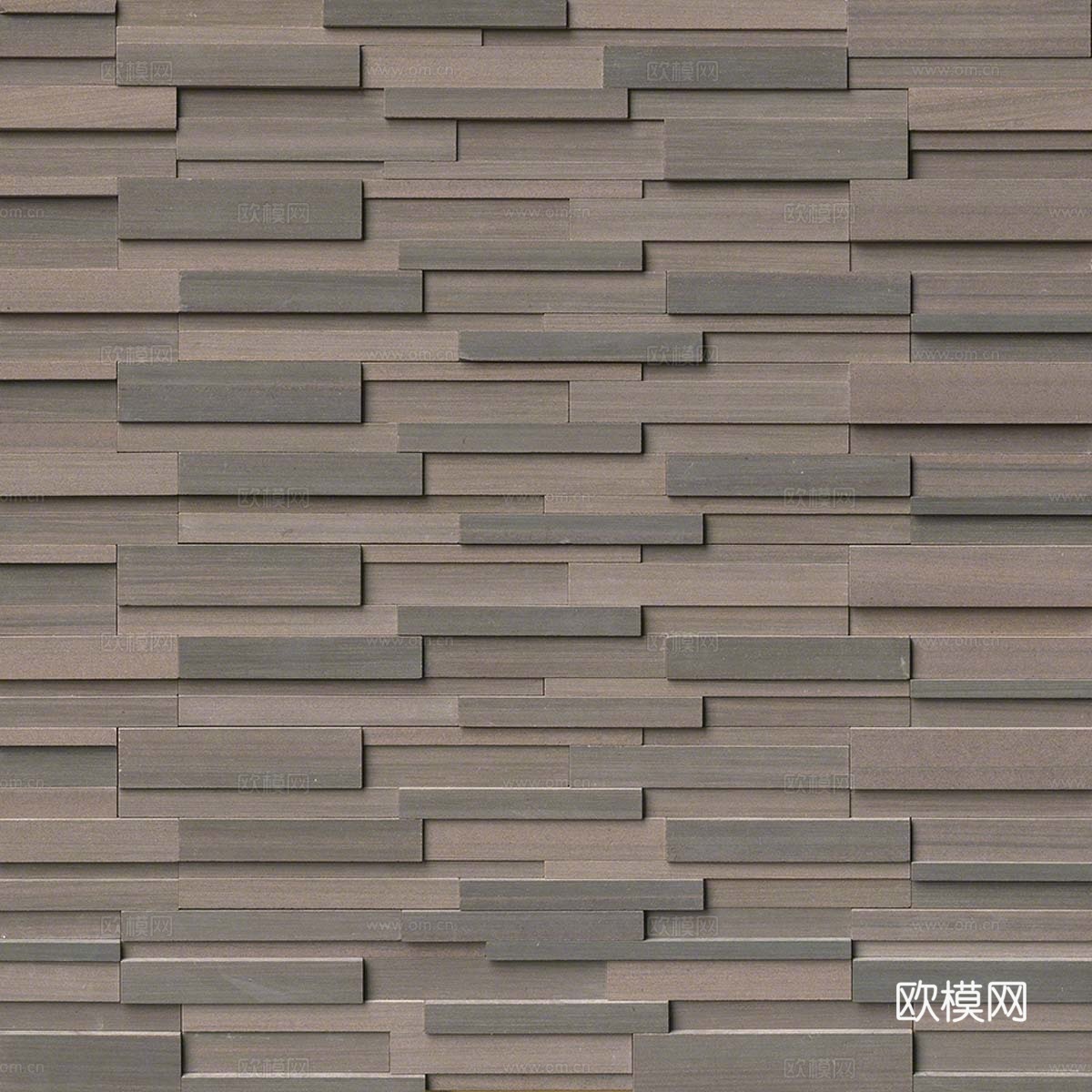 条形状石墙