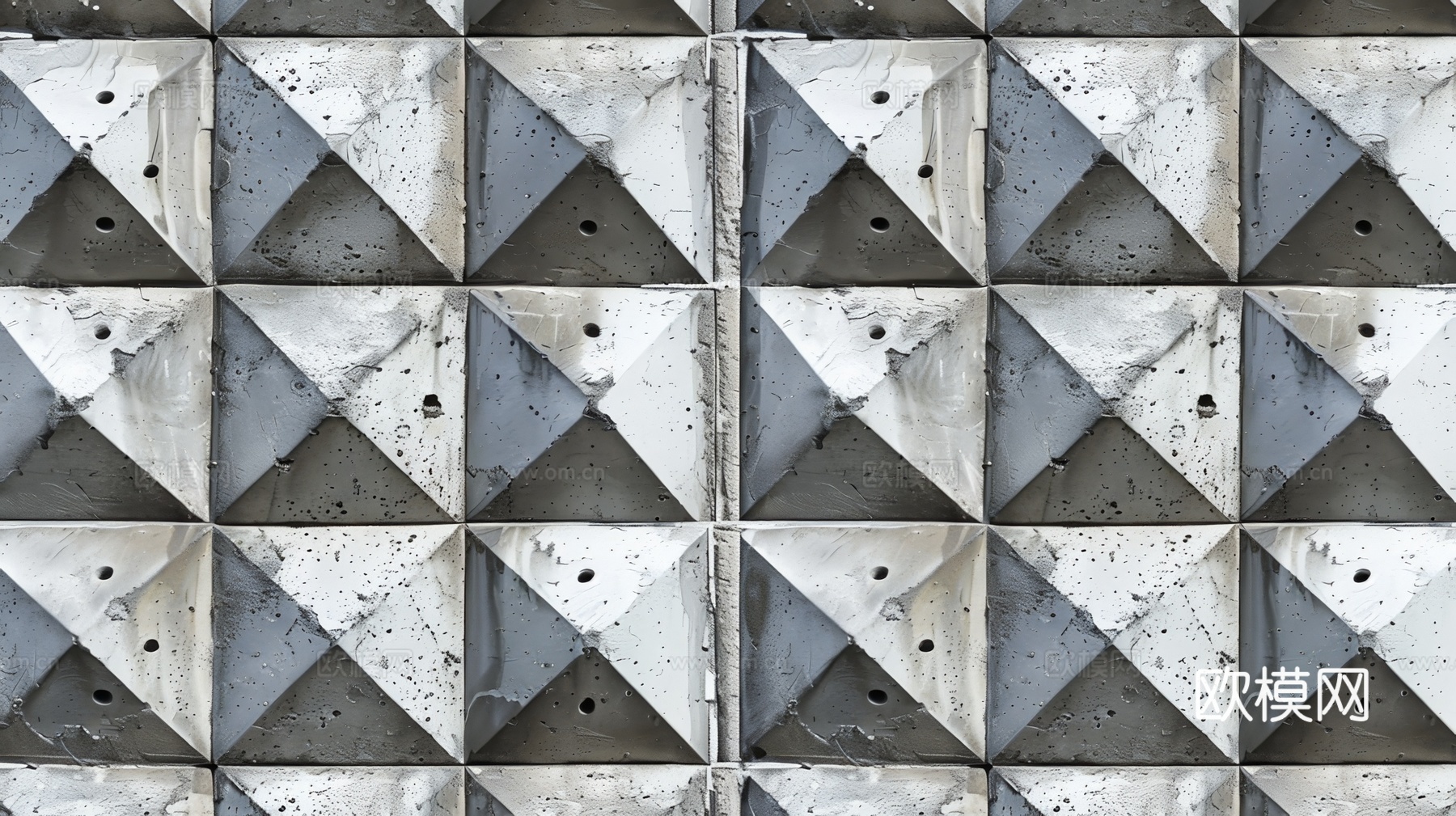 3D浮雕立体砖墙背景下载（渲染图5）