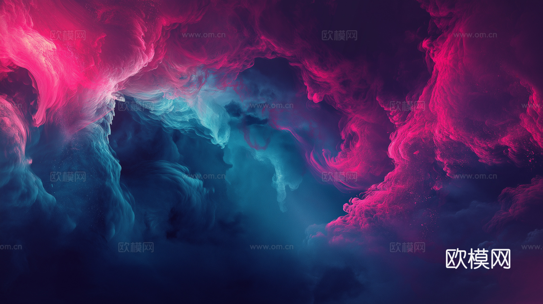 梦幻云彩科幻电视屏幕下载（渲染图1）