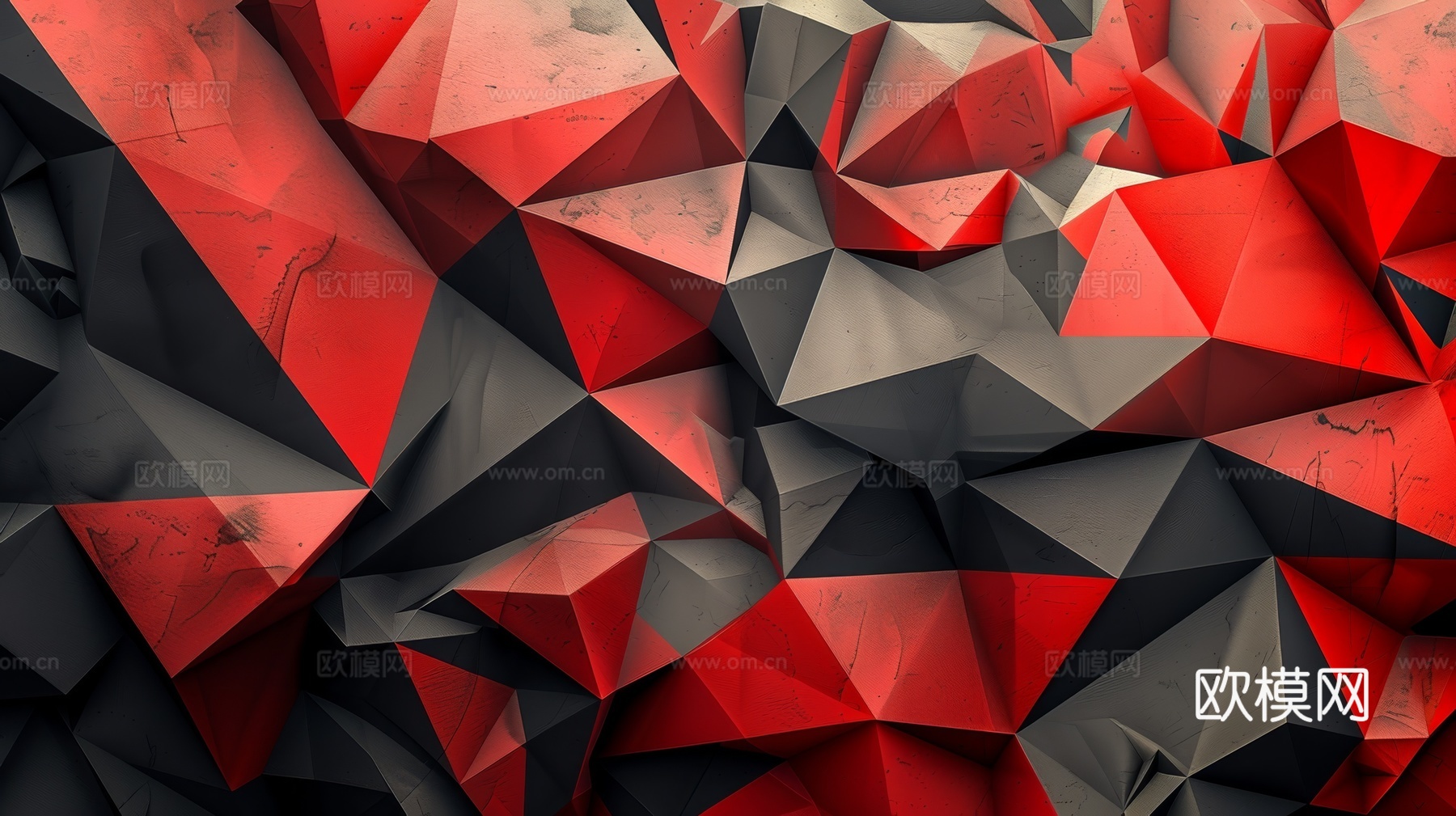 3D浮雕立体砖墙背景下载（渲染图8）