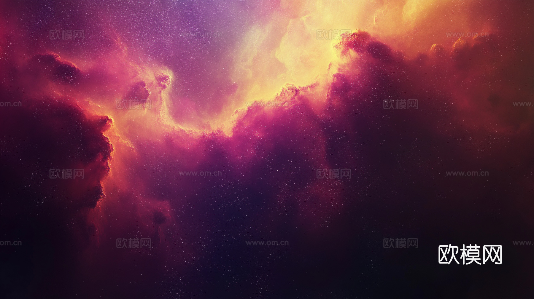 梦幻云彩科幻电视屏幕下载（渲染图2）