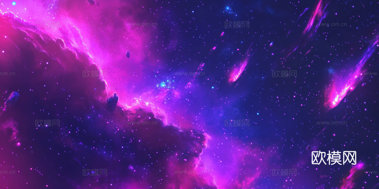 梦幻云彩科幻电视屏幕