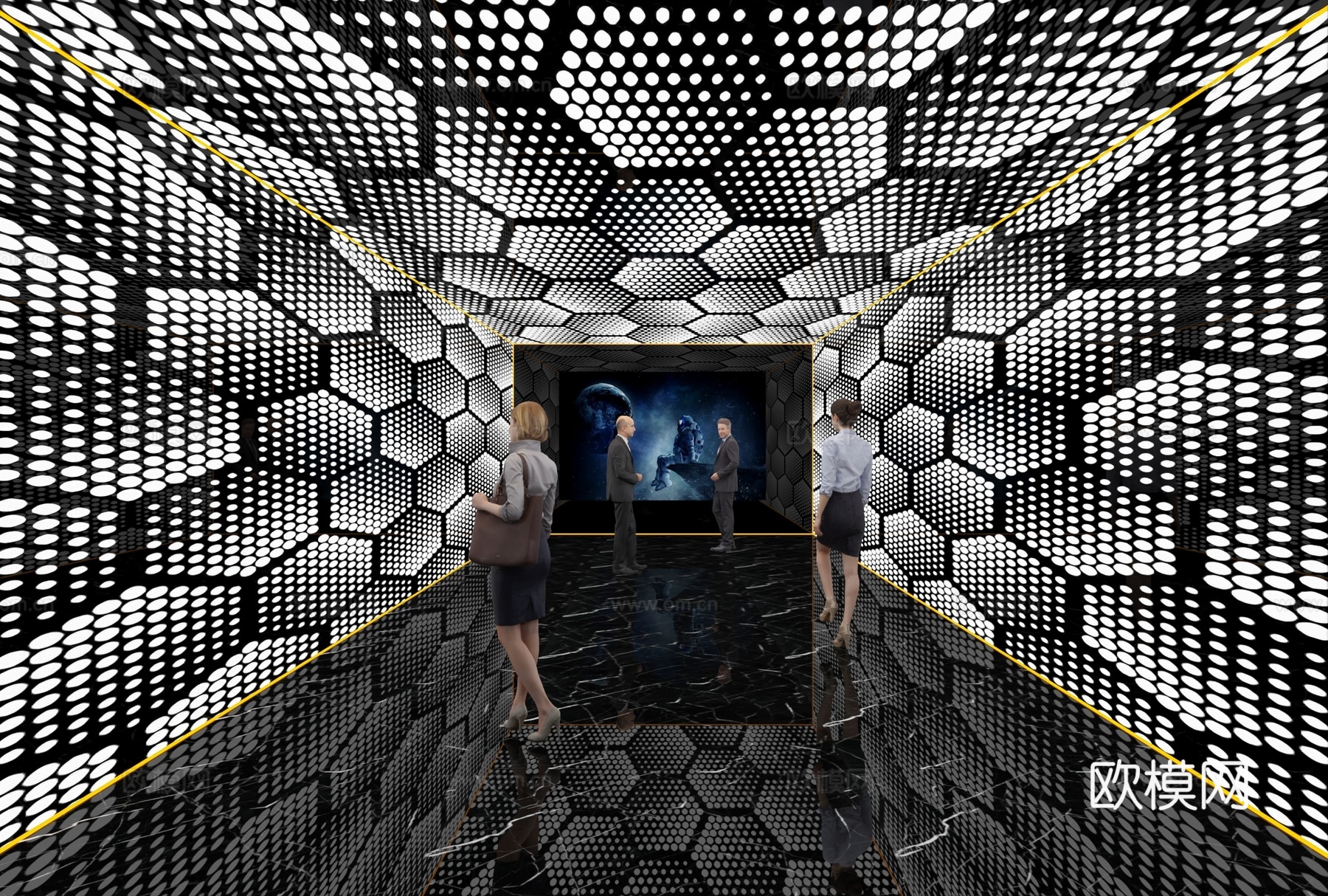 走廊过道3d模型