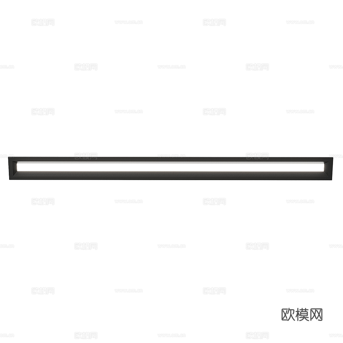 现代极简磁吸灯 线性灯3d模型