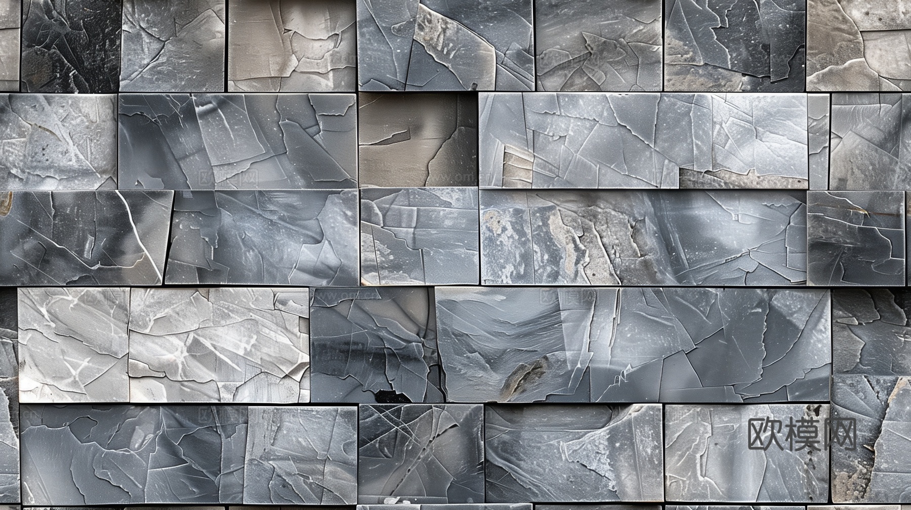 3D浮雕立体砖墙背景下载（渲染图3）