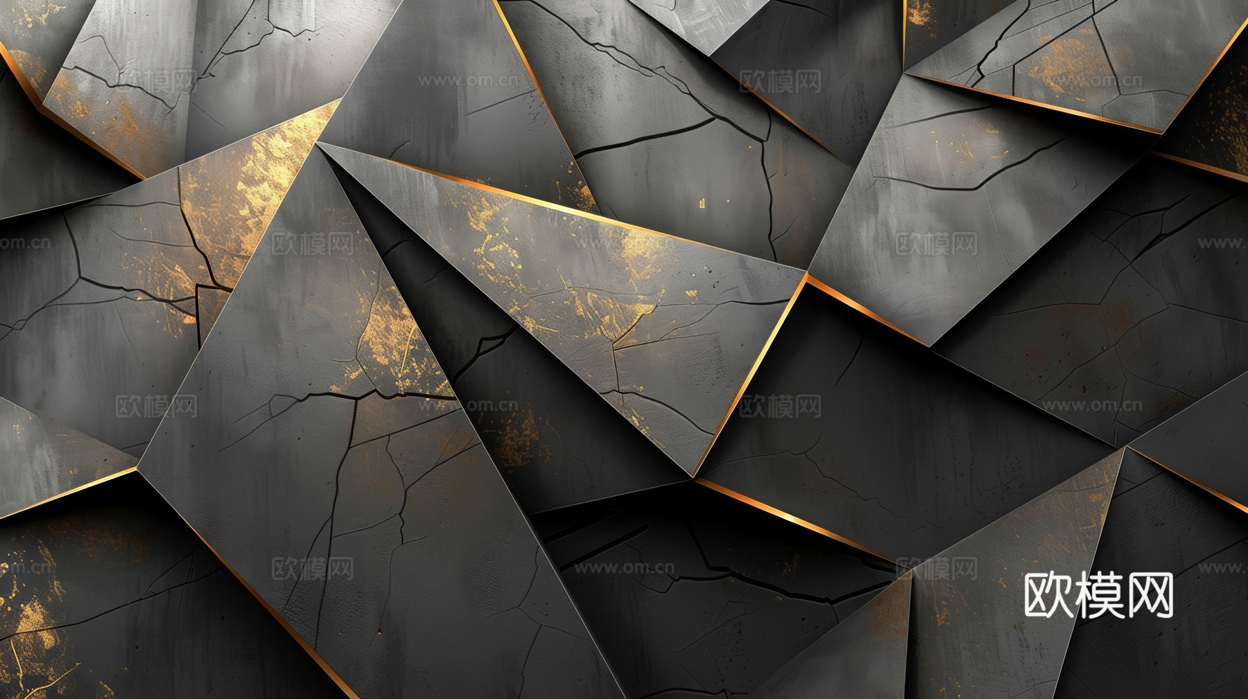 3D浮雕立体砖墙背景下载（渲染图2）