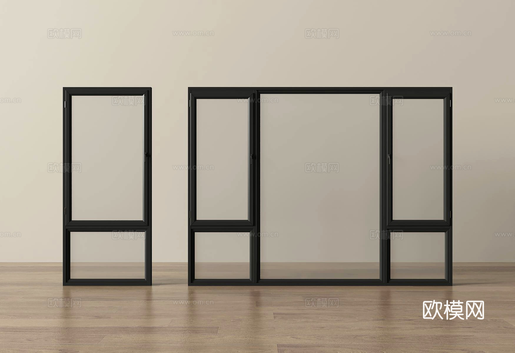 现代窗户3d模型