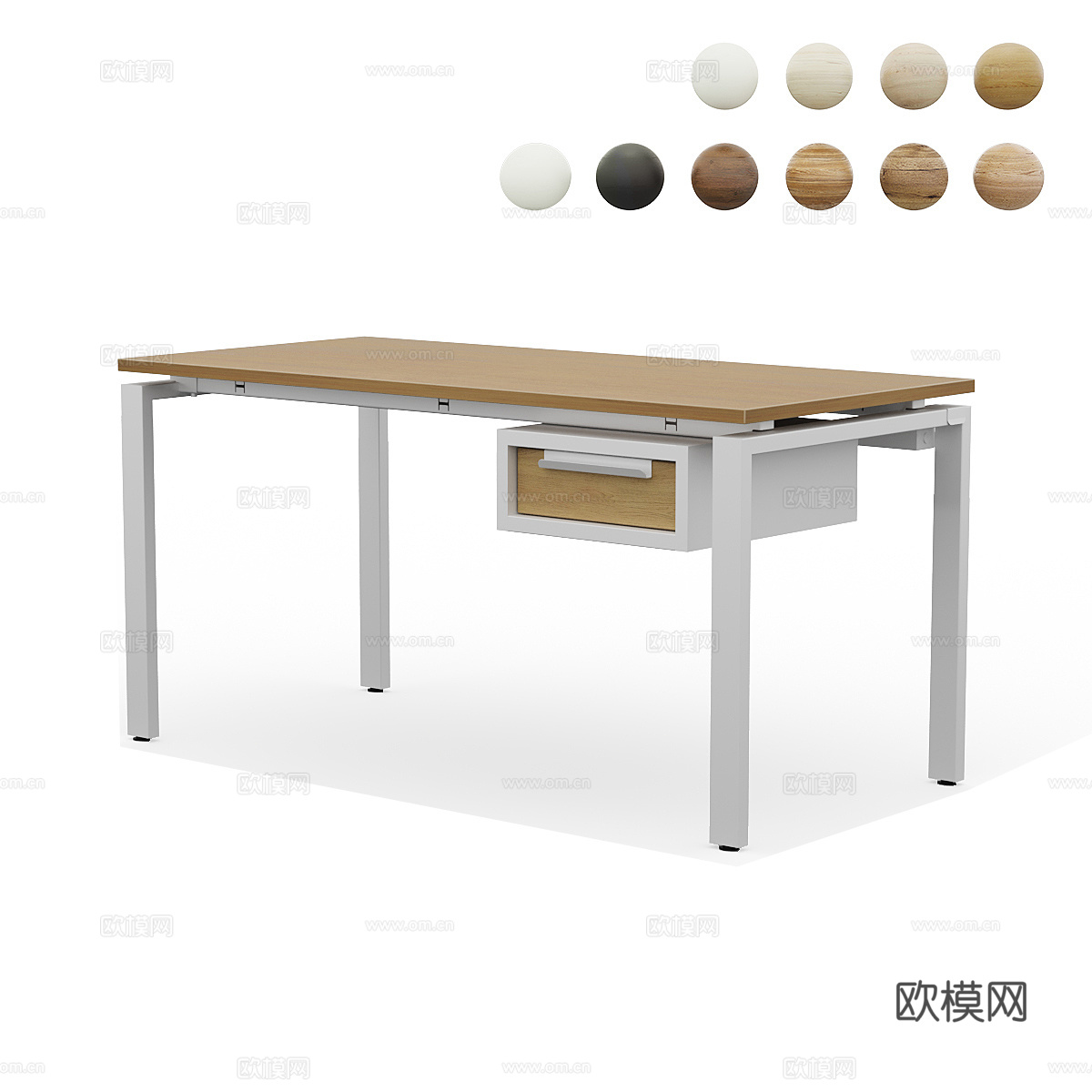 北欧简约书桌 书桌 简约书桌 桌子 书房书桌3d模型