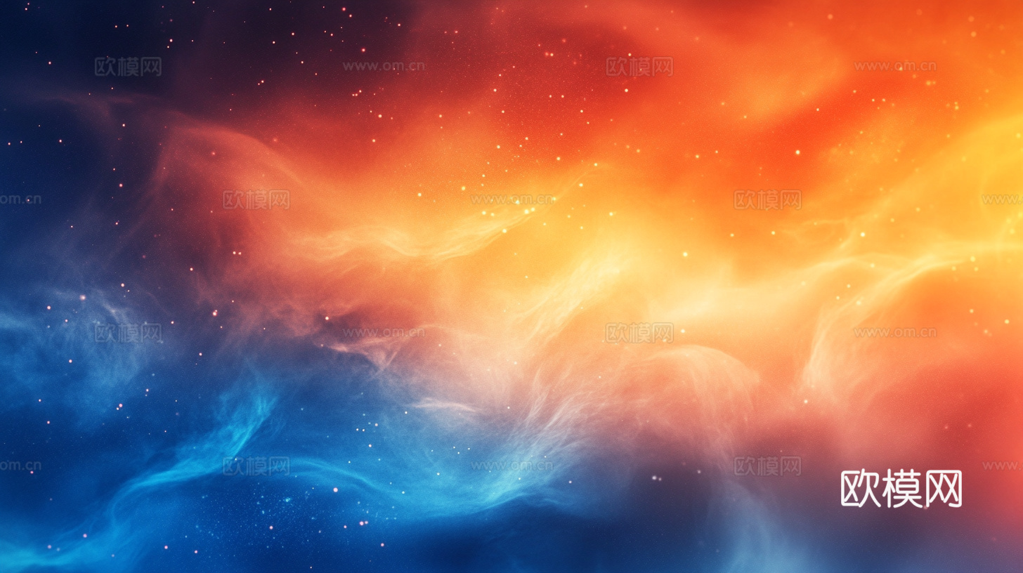 梦幻云彩科幻电视屏幕