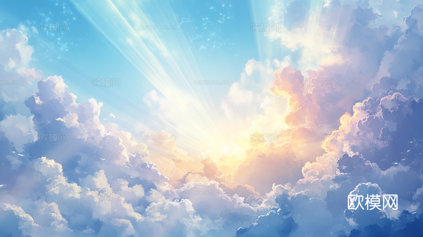 梦幻云彩科幻电视屏幕下载（渲染图2）