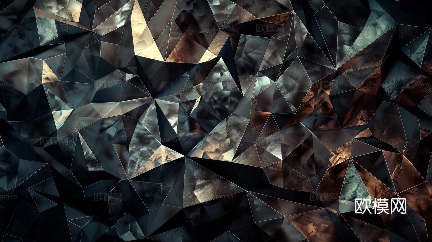 3D浮雕立体砖墙背景下载（渲染图3）