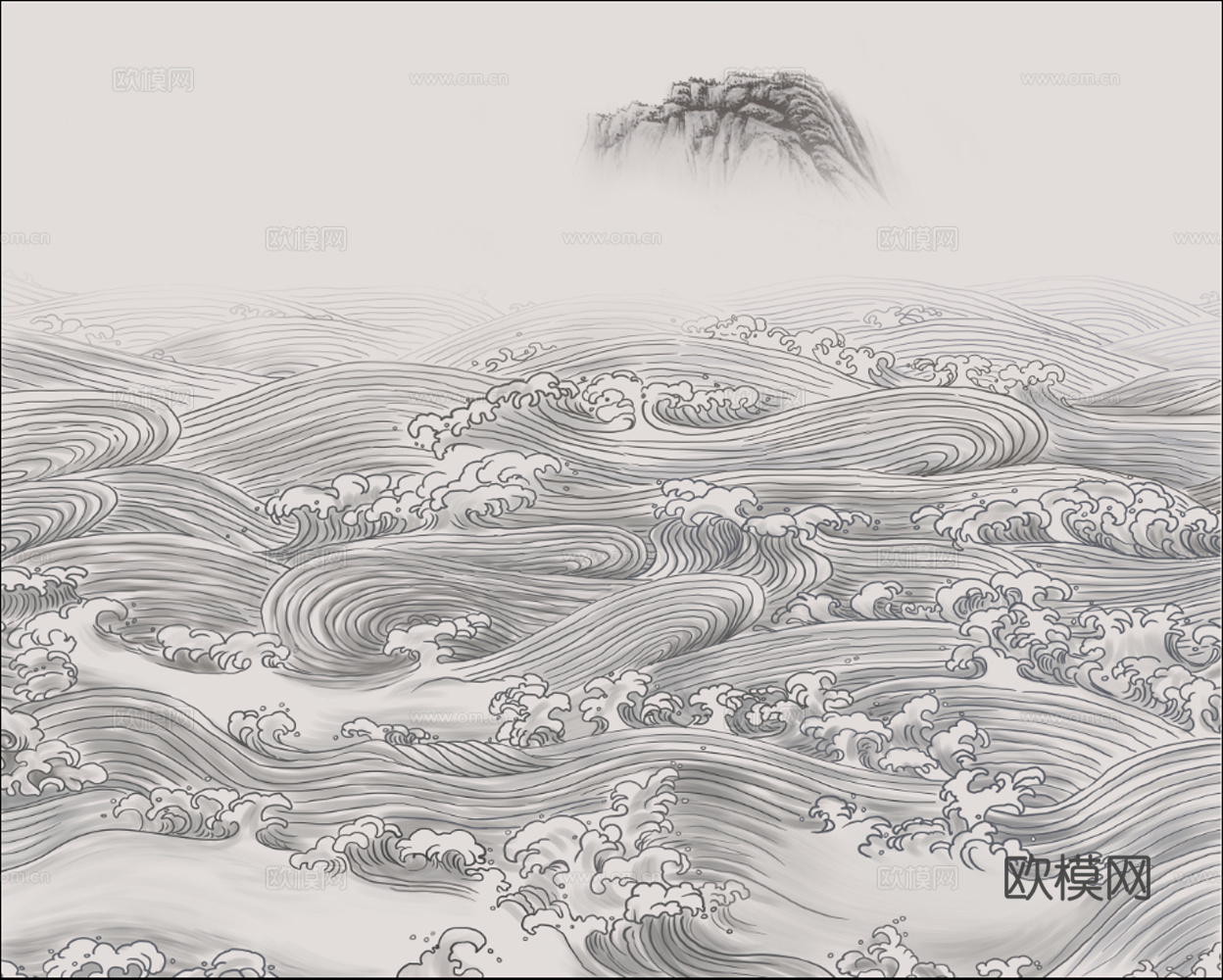 新中式壁纸壁画