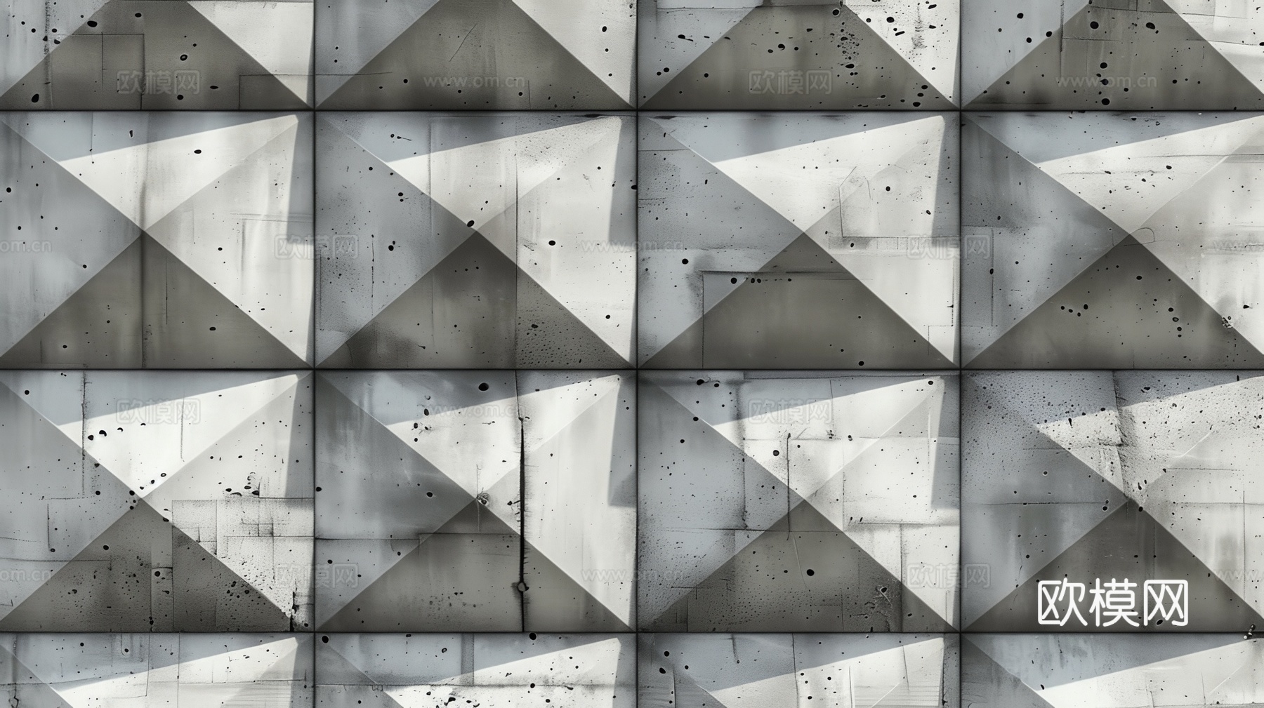 3D浮雕立体砖墙背景下载（渲染图1）