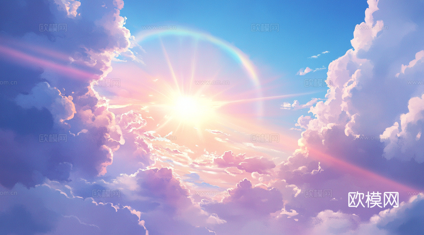 梦幻云彩科幻电视屏幕下载（渲染图6）