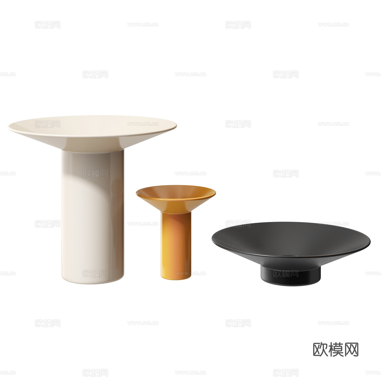 Audo Copenhagen 现代装饰品 极简雕塑 花瓶3d模型