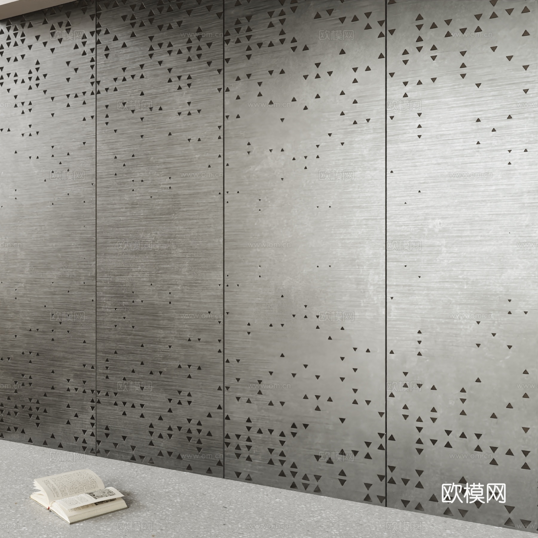 现代冲孔板 洞洞板3d模型