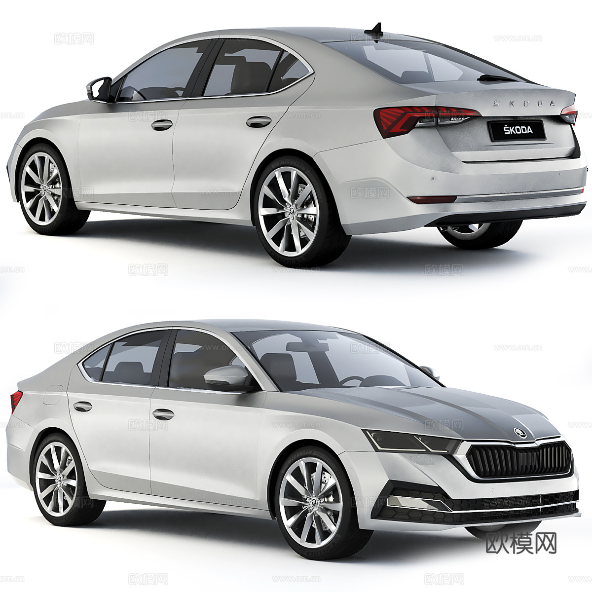 斯柯达明锐 A8 2020汽车3d模型