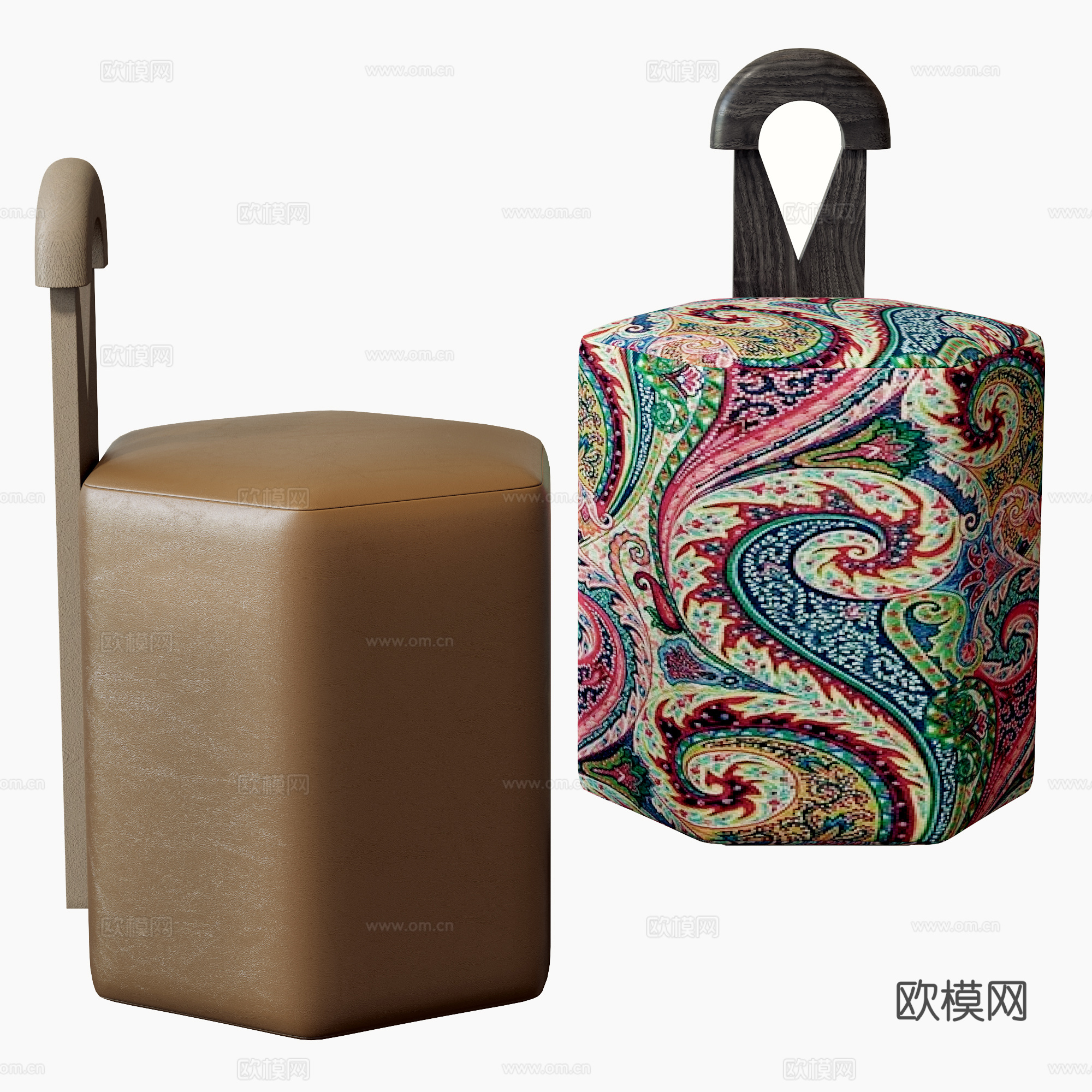 现代休闲椅 单椅 布艺单椅 椅子3d模型