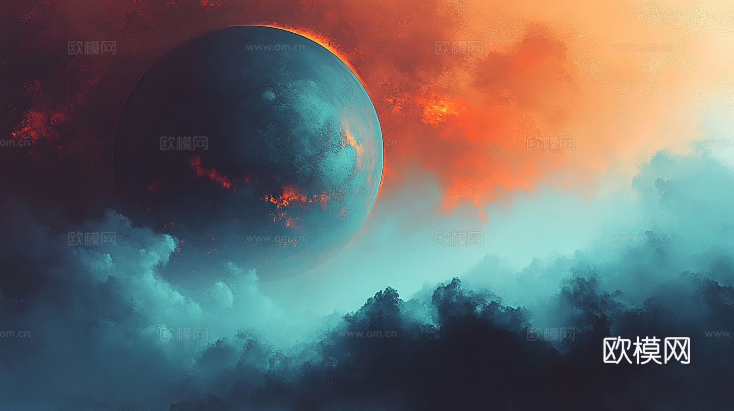 梦幻云彩科幻电视屏幕下载（渲染图5）