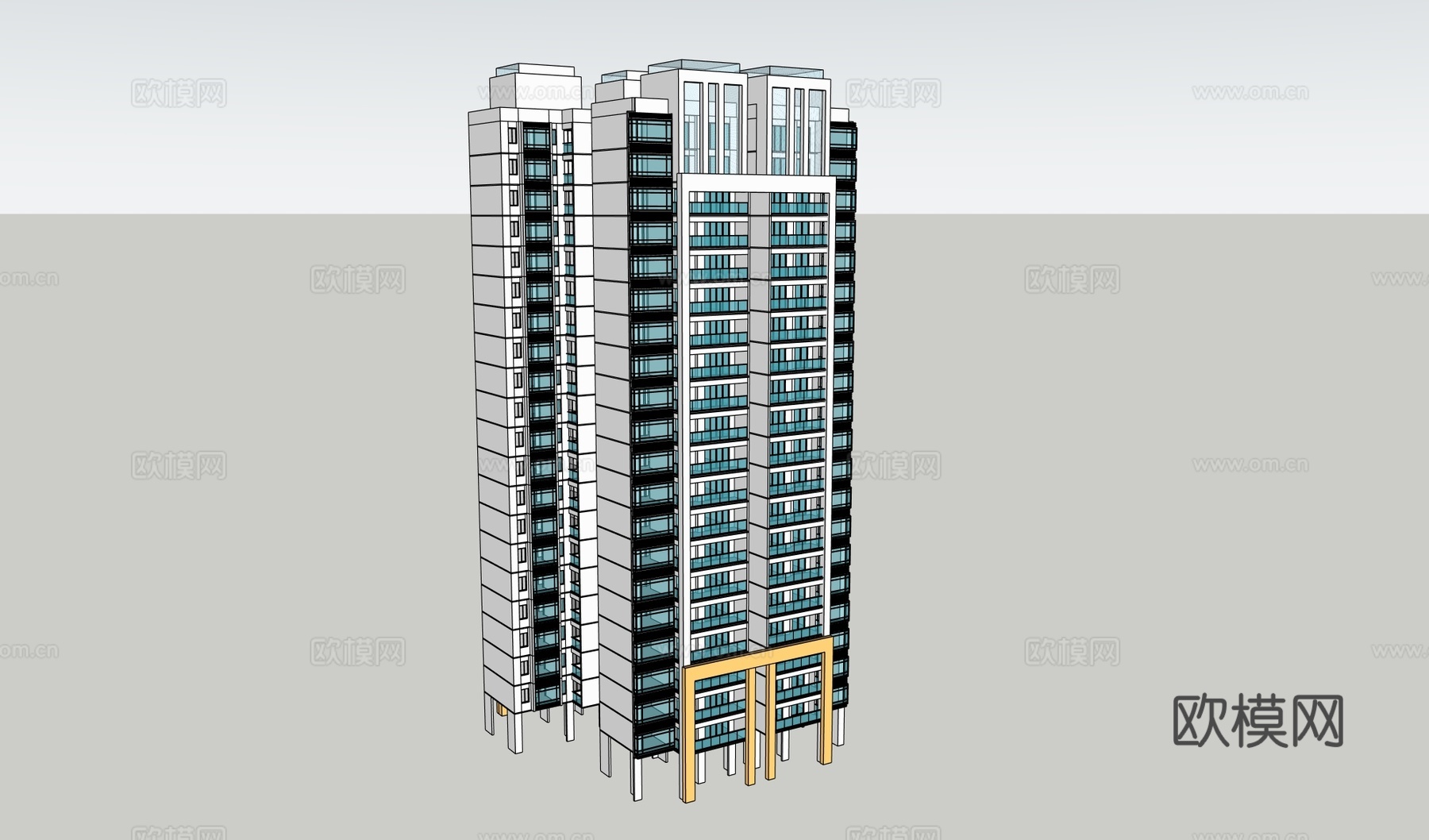 高层建筑大楼su模型