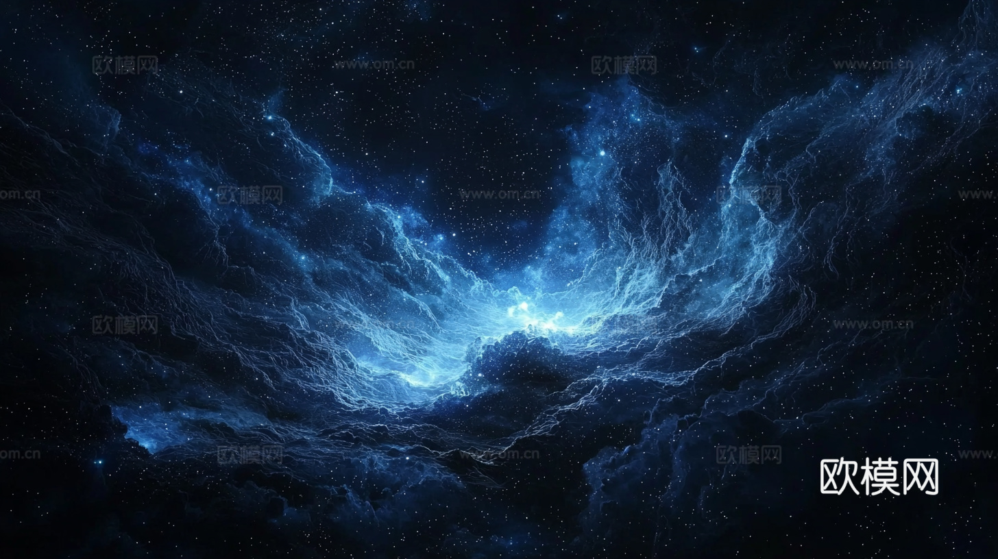 梦幻云彩科幻电视屏幕