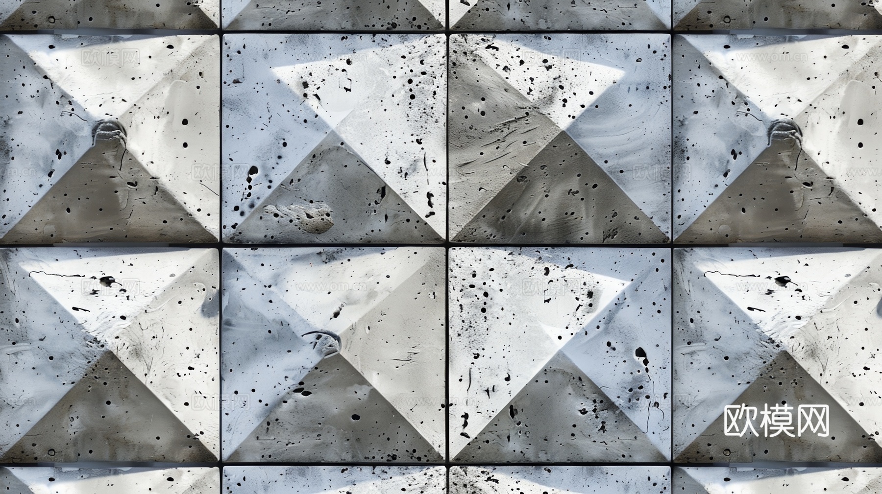 3D浮雕立体砖墙背景下载（渲染图5）