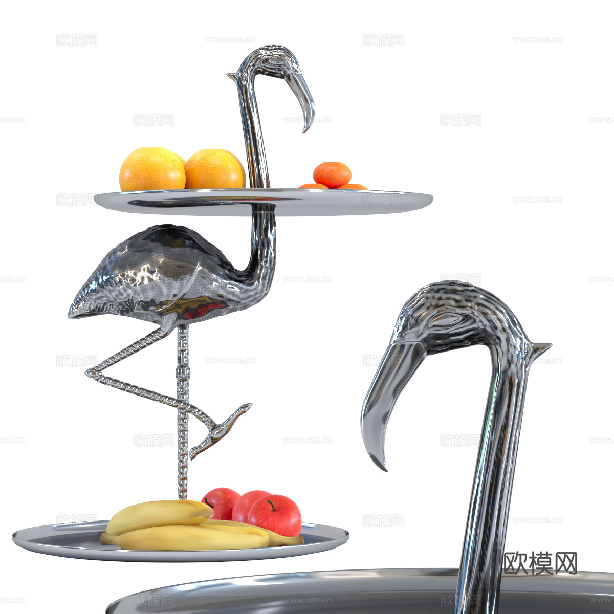 现代动物艺术边几3d模型