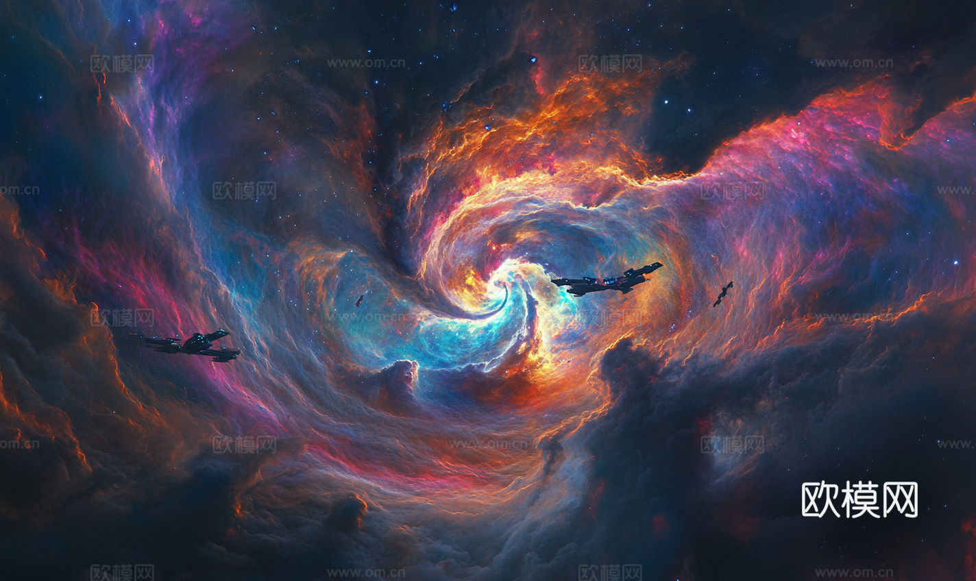 梦幻云彩科幻电视屏幕下载（渲染图4）