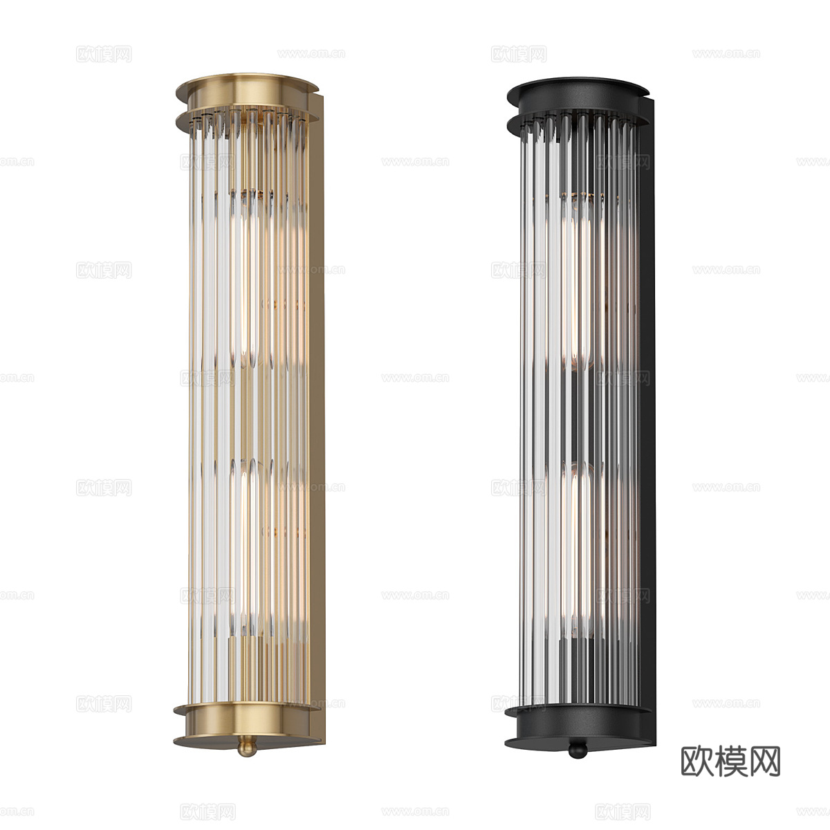 现代简约壁灯 壁灯 简约壁灯 轻奢壁灯 玻璃壁灯3d模型