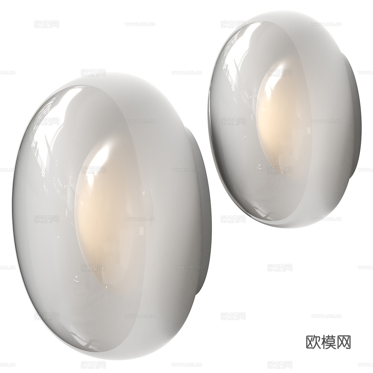 现代意式吸顶灯3d模型