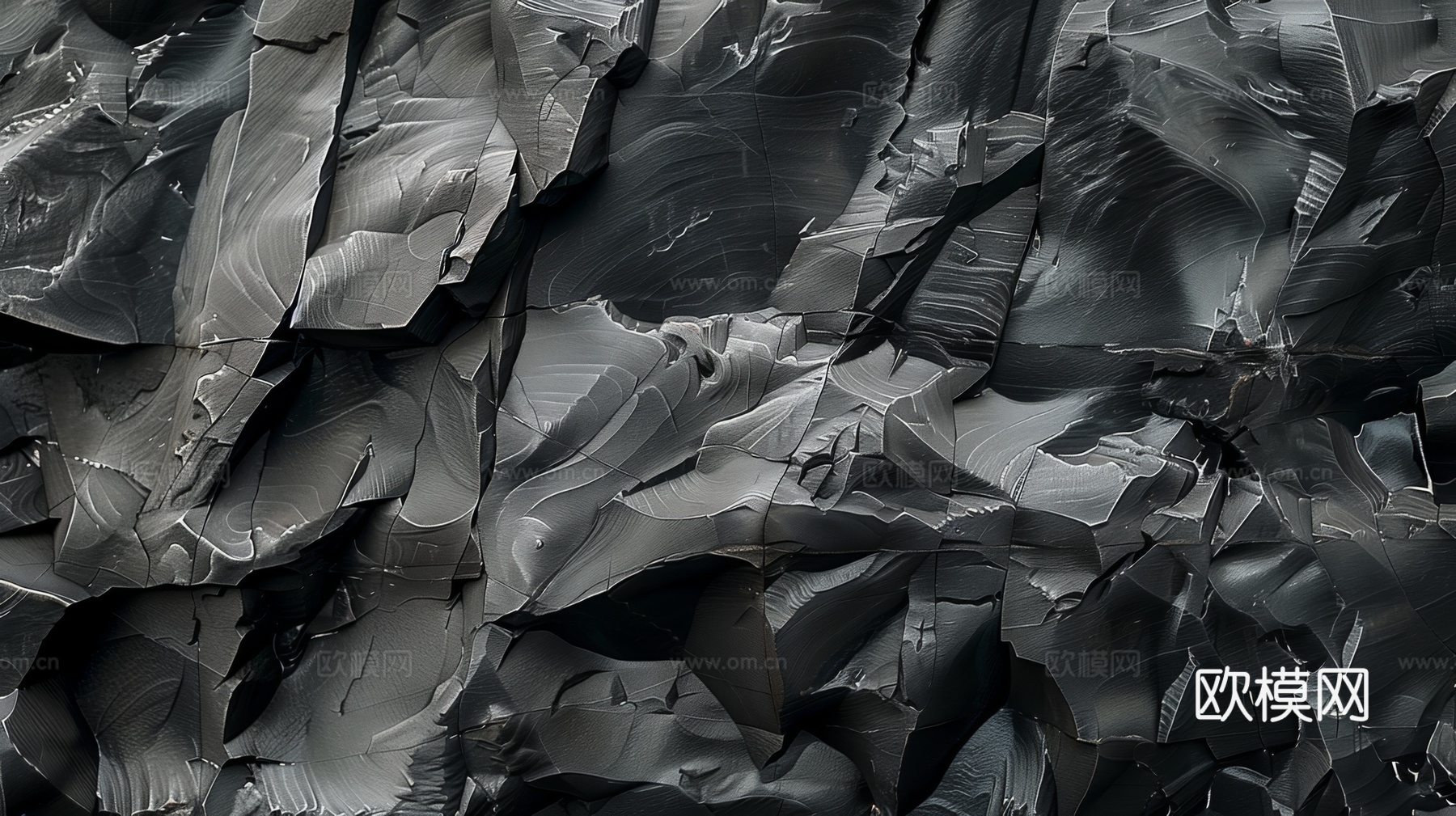 3D浮雕立体砖墙背景下载（渲染图2）