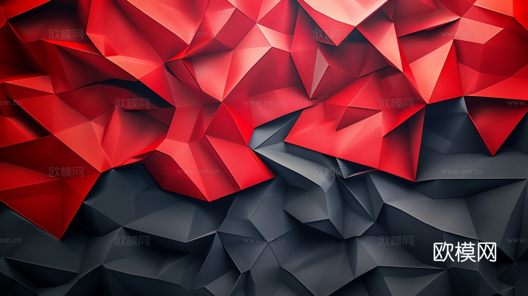 3D浮雕立体砖墙背景下载（渲染图1）