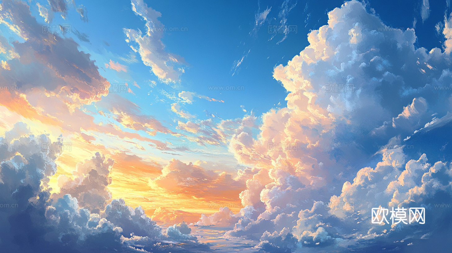 梦幻云彩科幻电视屏幕下载（渲染图3）