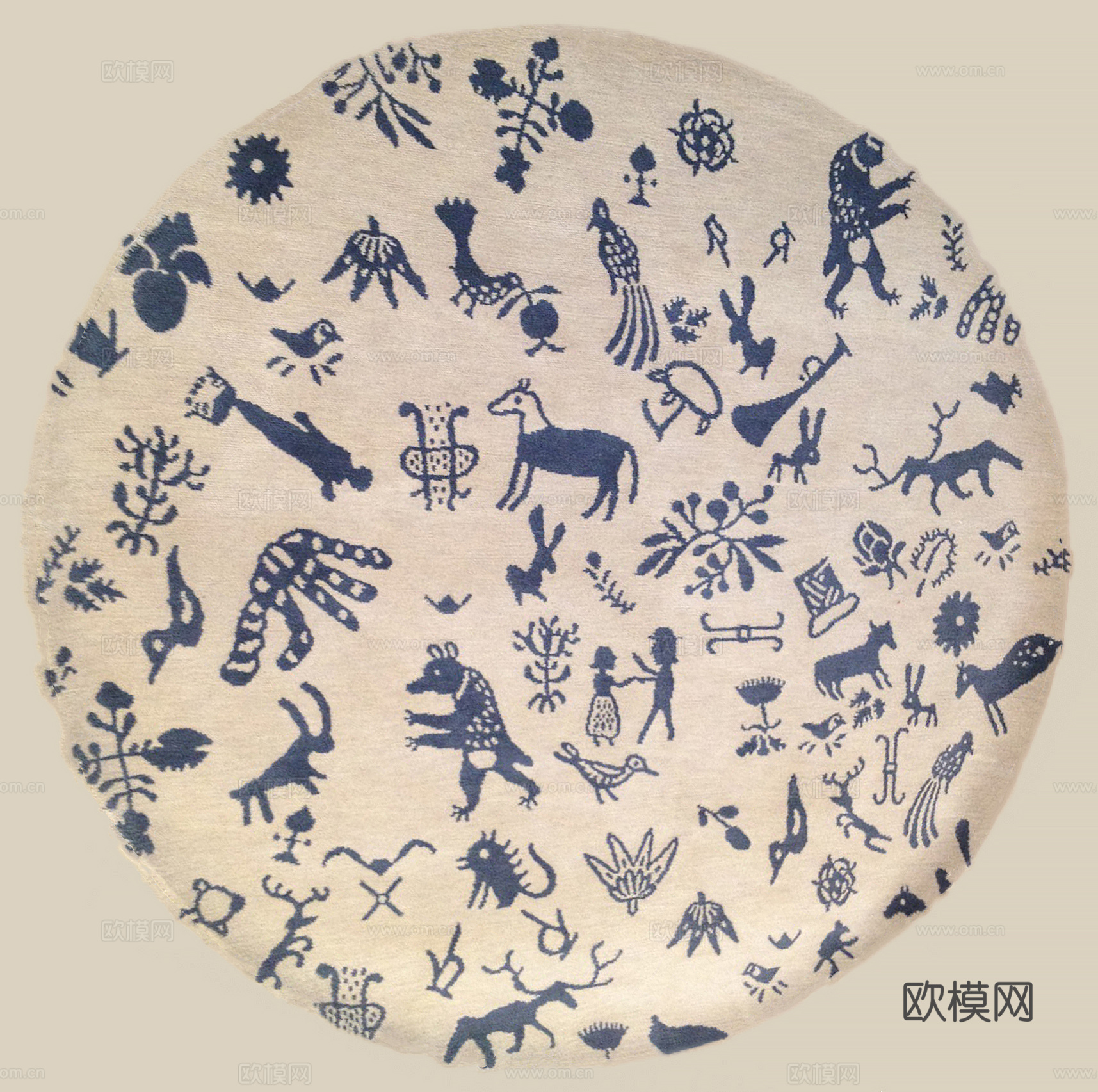 圆形地毯