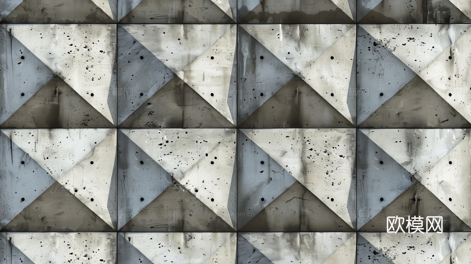 3D浮雕立体砖墙背景下载（渲染图6）