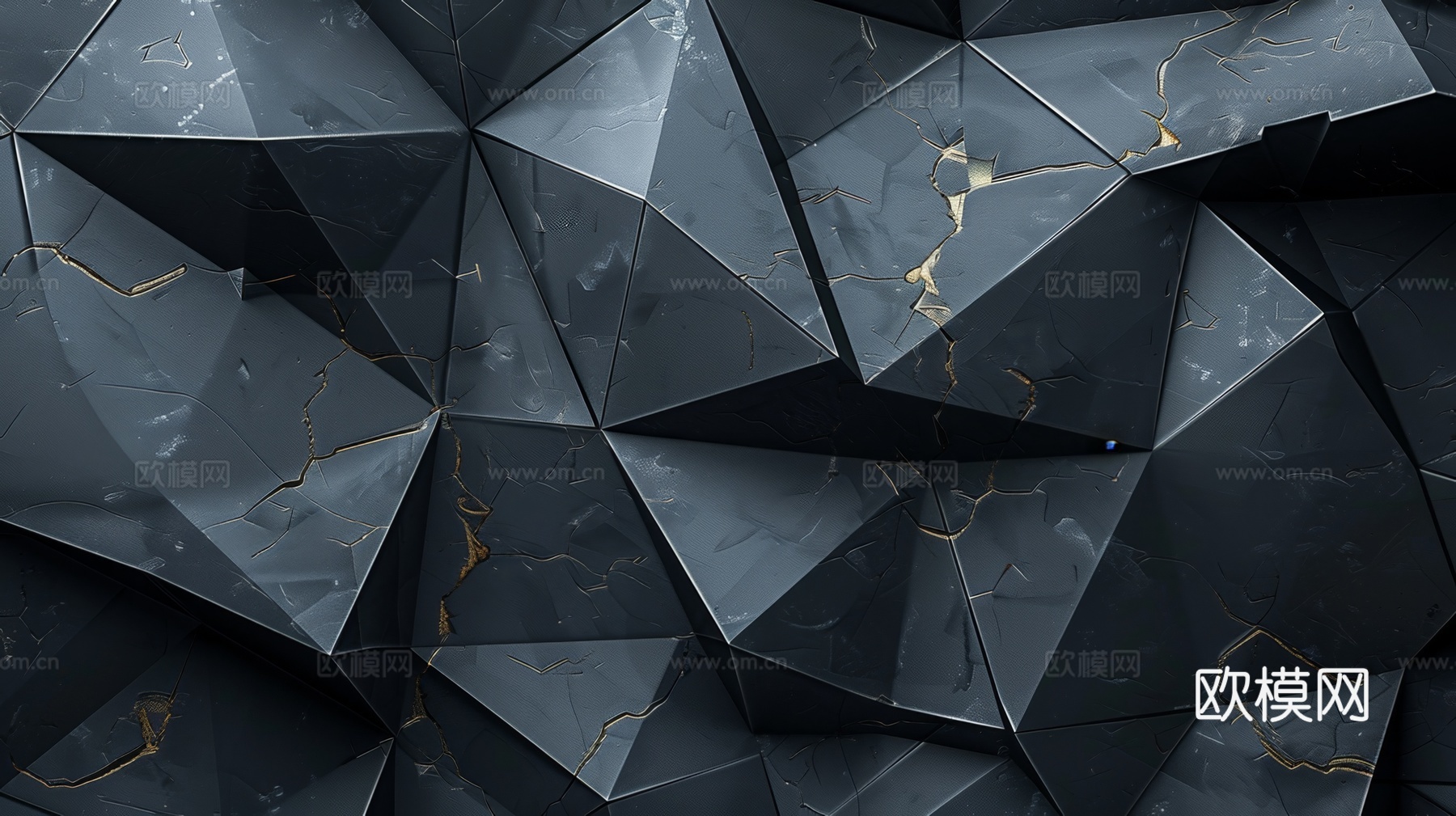 3D浮雕立体砖墙背景下载（渲染图3）