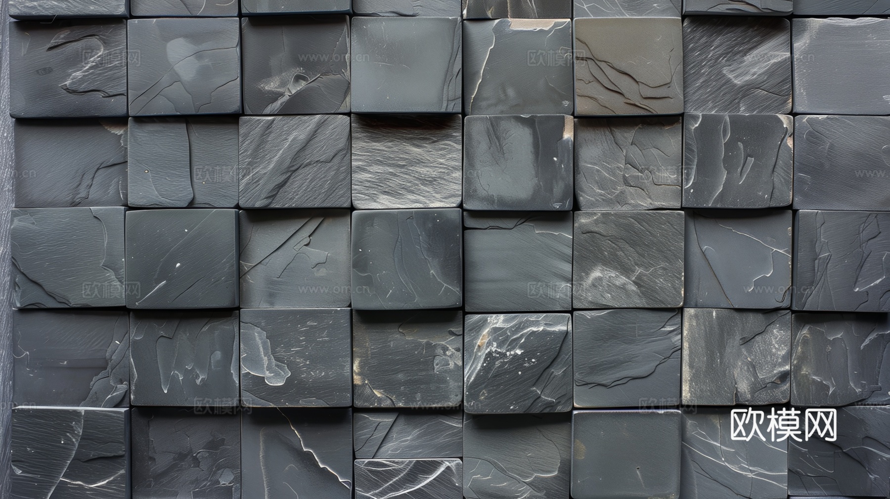 3D浮雕立体砖墙背景下载（渲染图3）