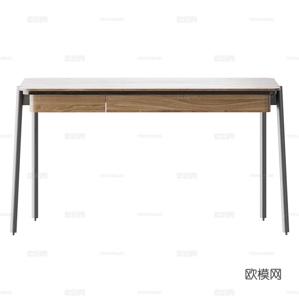 现代意式极简书桌3d模型