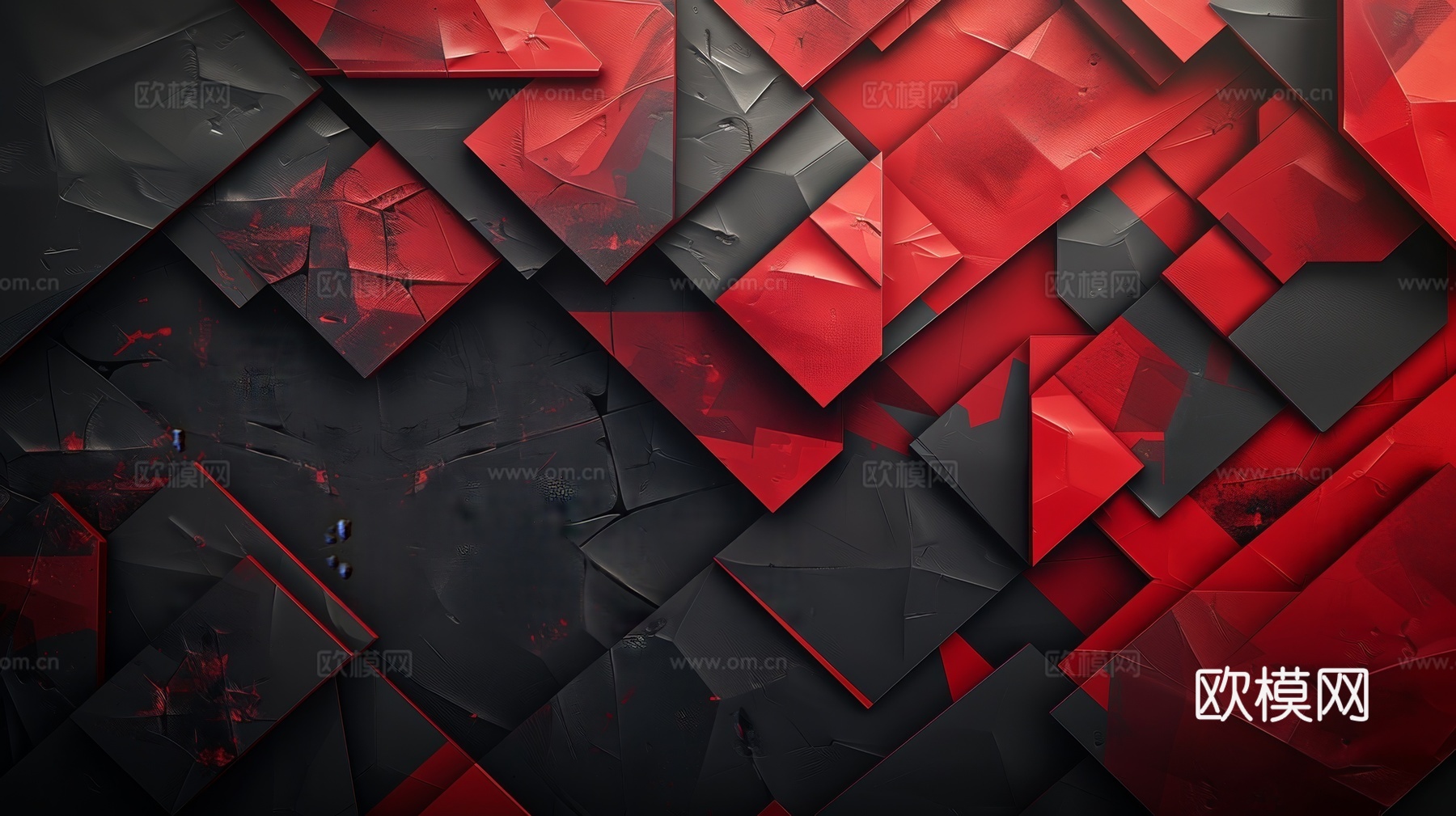 3D浮雕立体砖墙背景下载（渲染图6）