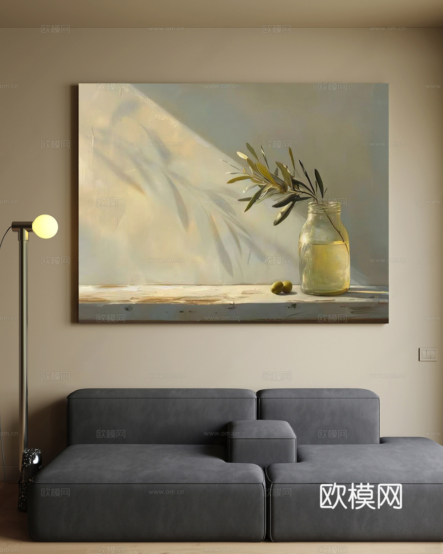 复古侘寂挂画 法式复古玄关挂画 客厅挂画 现代挂画 卧室挂画3d模型