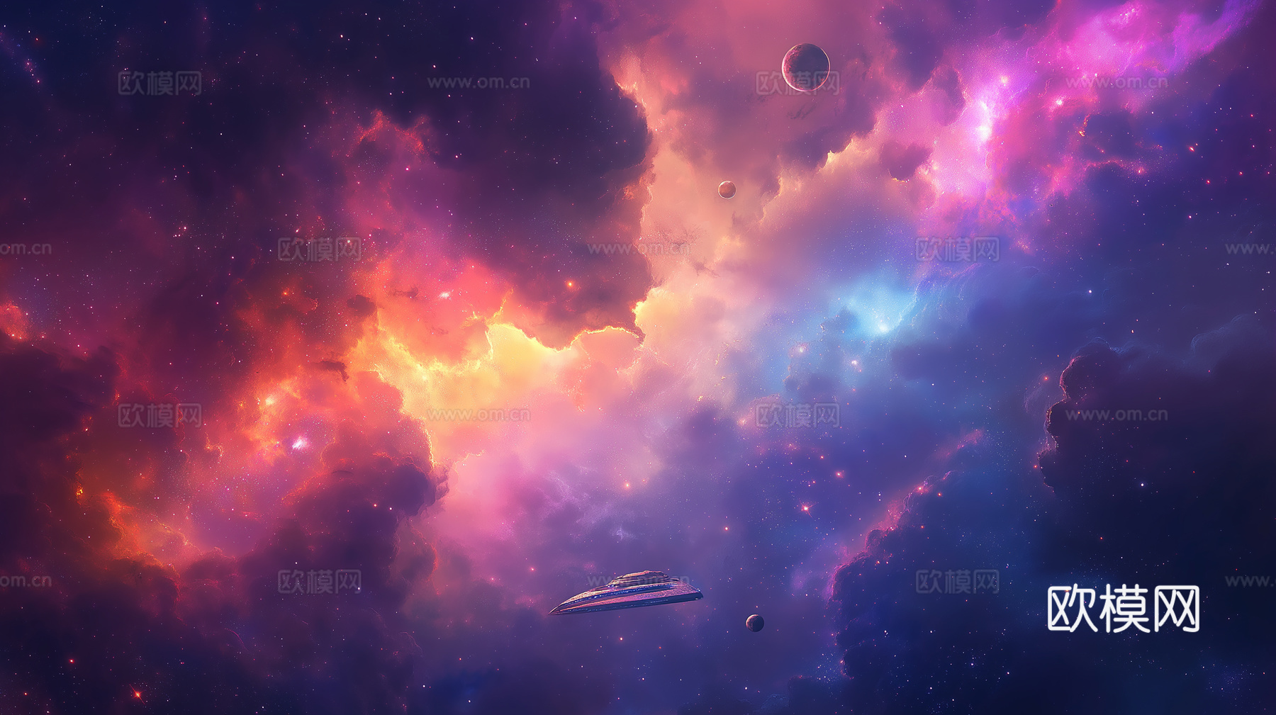 梦幻云彩科幻电视屏幕下载（渲染图7）