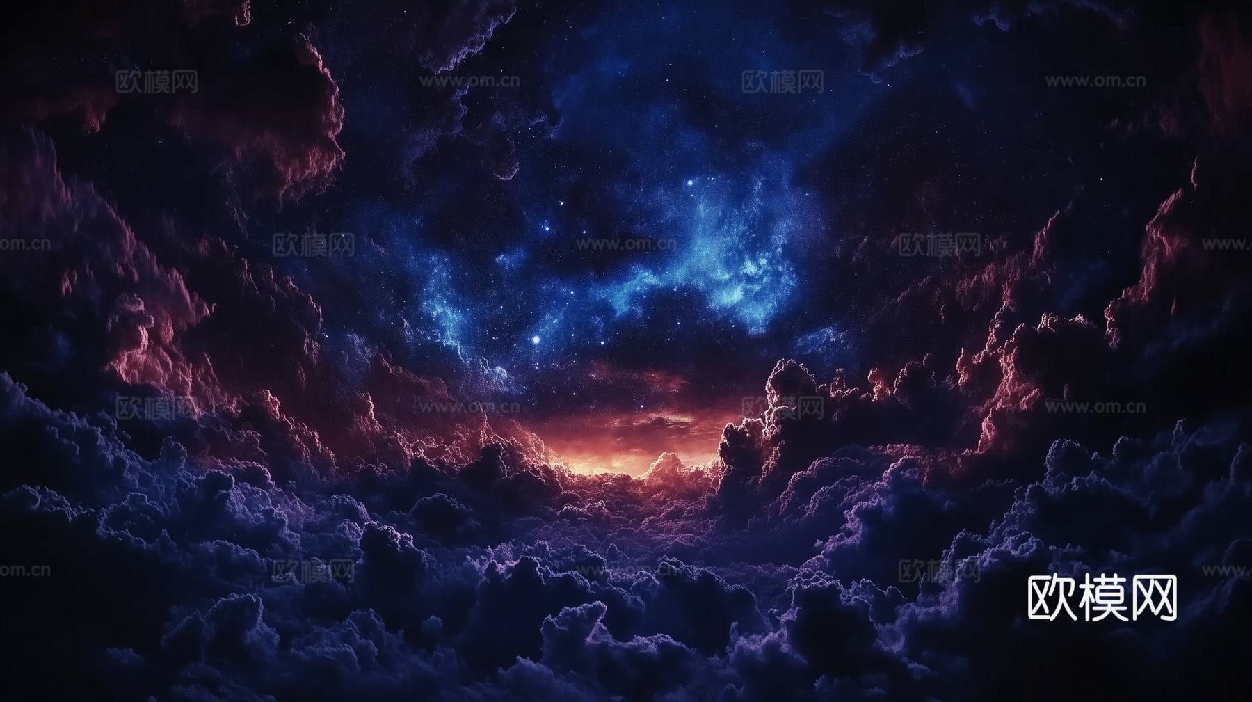 梦幻云彩科幻电视屏幕下载（渲染图3）