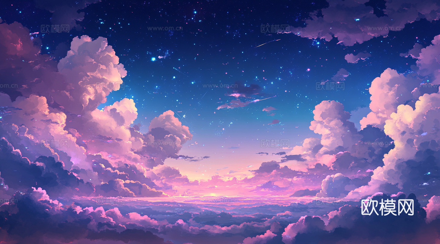 梦幻云彩科幻电视屏幕下载（渲染图6）