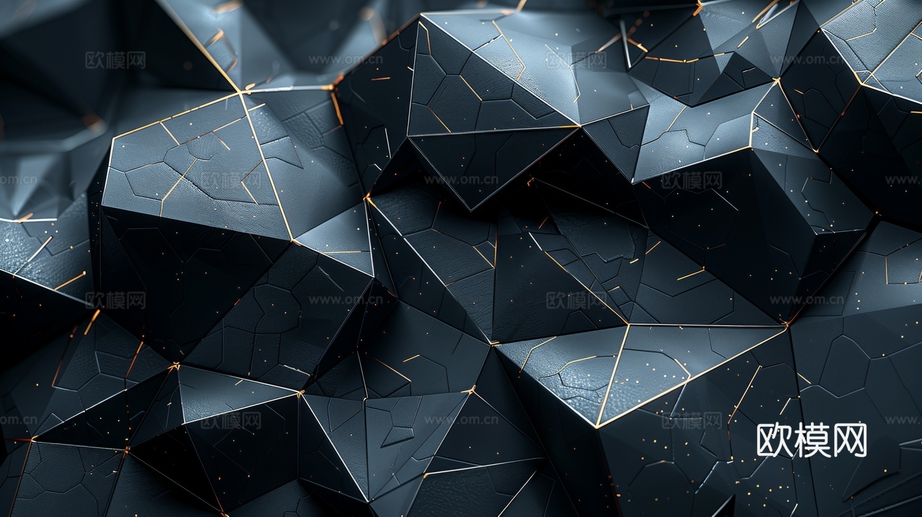 3D浮雕立体砖墙背景下载（渲染图1）