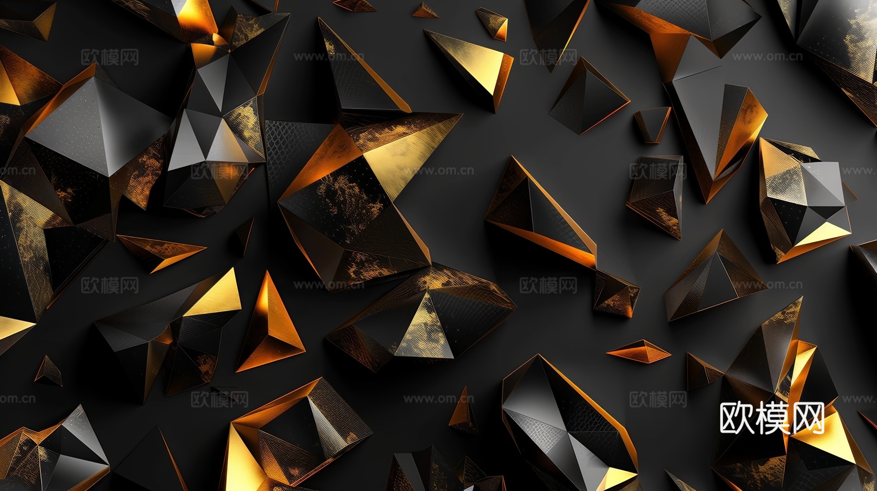 3D浮雕立体砖墙背景下载（渲染图1）