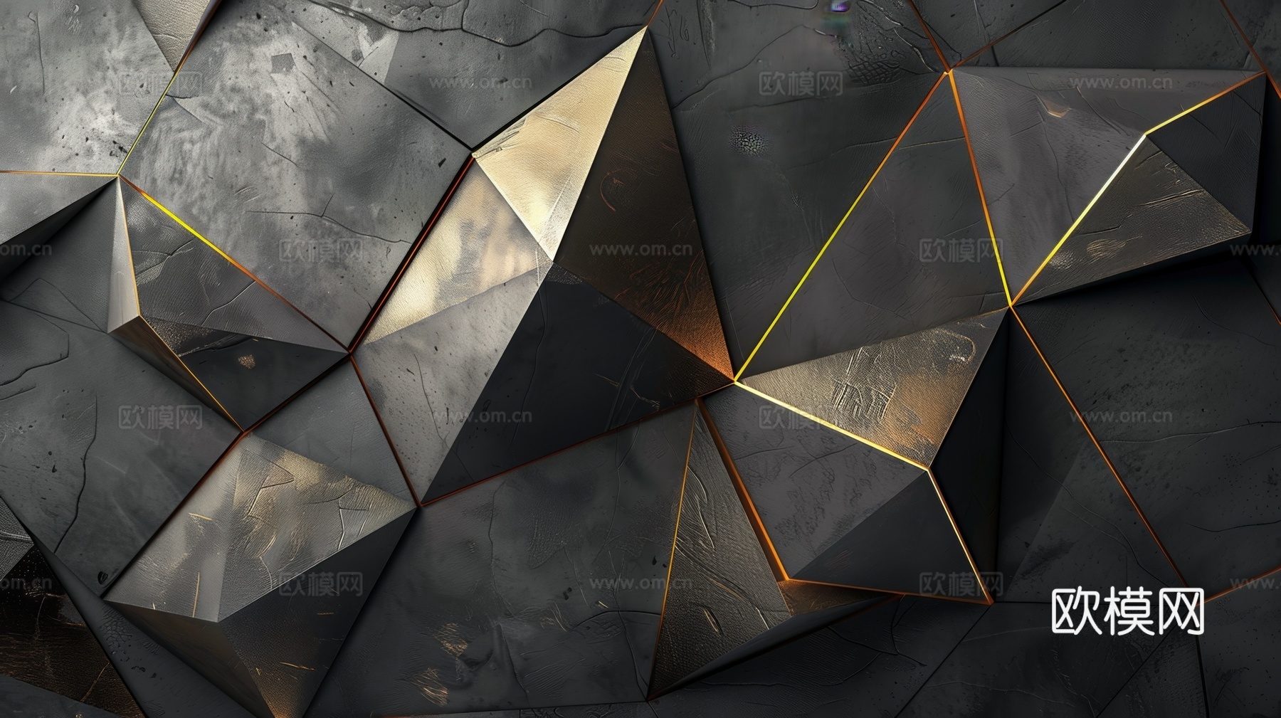 3D浮雕立体砖墙背景下载（渲染图3）