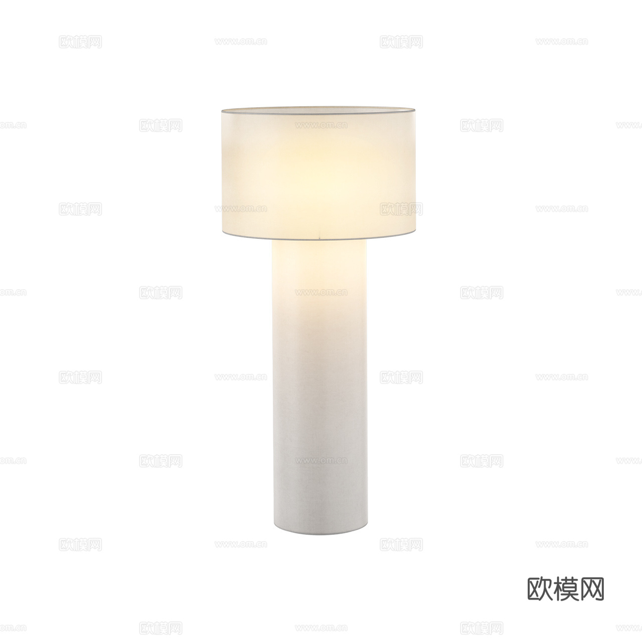 Lodes 极简落地灯 奶油风落地灯 北欧落地灯 布艺落地灯3d模型