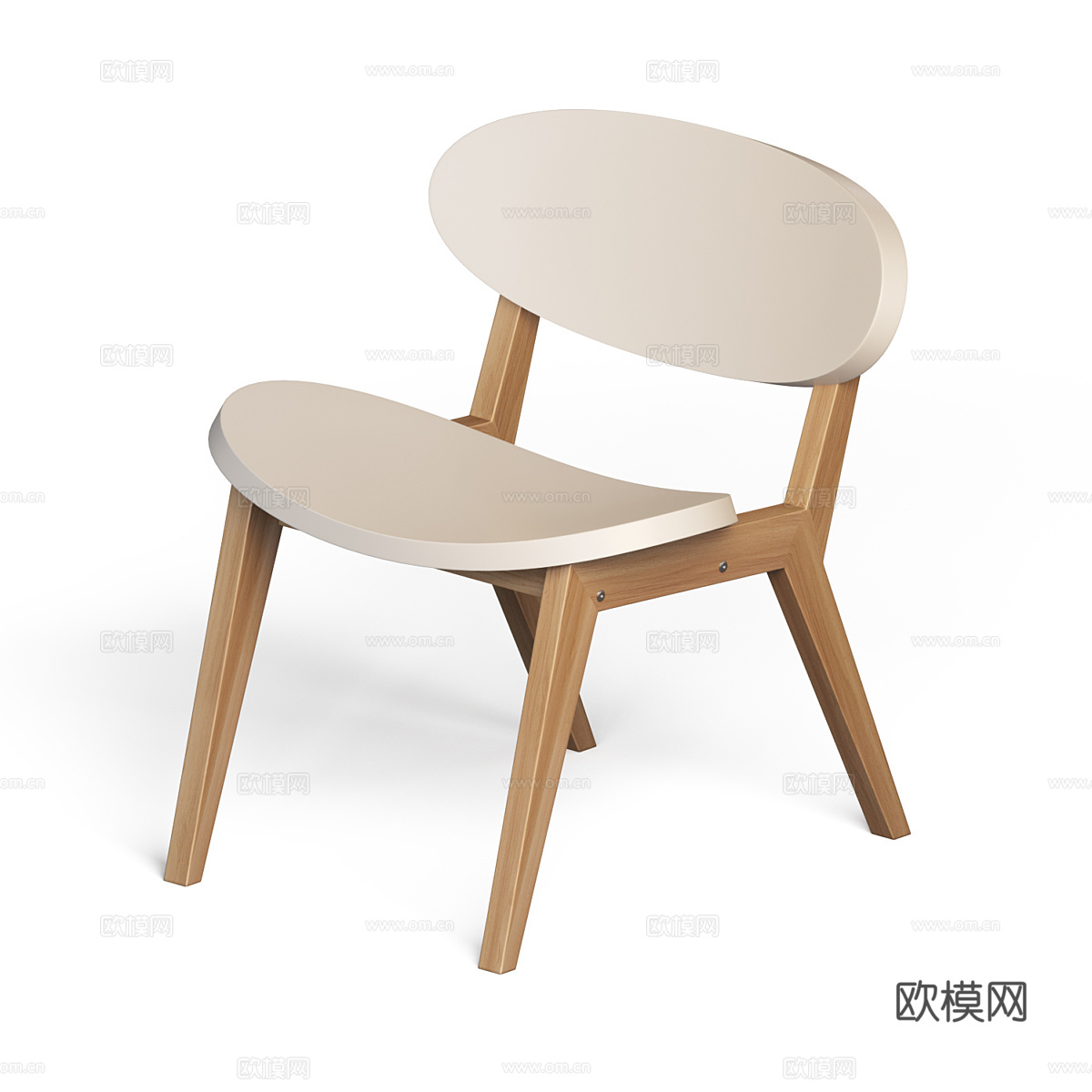 现代北欧儿童桌椅3d模型