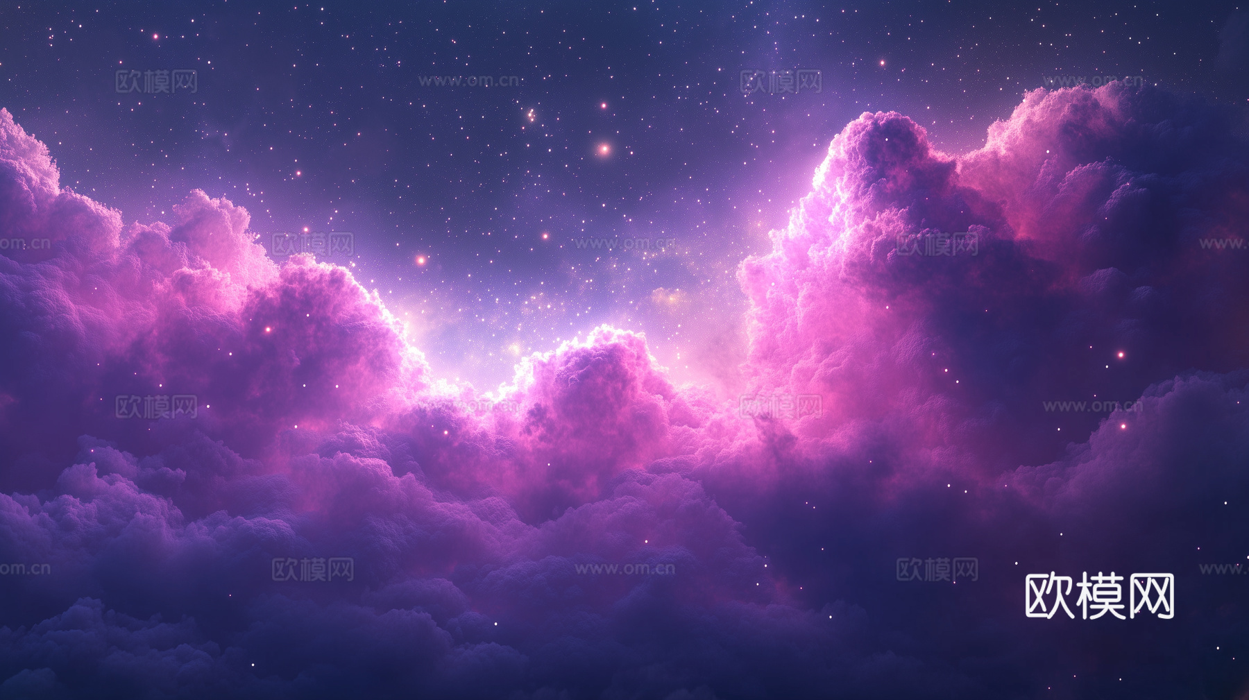 梦幻云彩科幻电视屏幕下载（渲染图4）